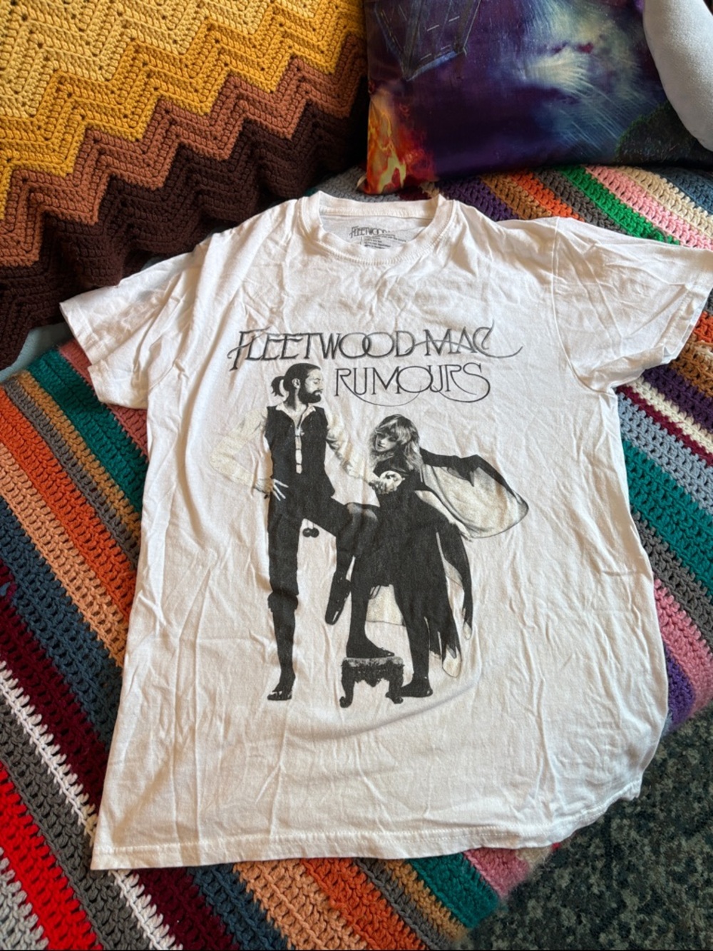 Fleetwood Mac 'Rumours' Graphic Tee - White